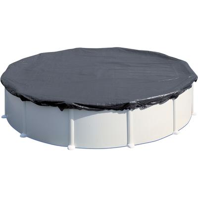 Pool-Abdeckplane GRE "Winterabdeckplane", grau, B:540cm L:540cm, Polyvinylchlorid (PVC), Planen, für Stahlwandpools