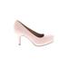 Dream Pairs Heels: Pumps Stilleto Cocktail Pink Solid Shoes - Women's Size 7 - Round Toe