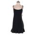 OFFLINE by Aerie Casual Dress - Mini Scoop Neck Sleeveless: Black Solid Dresses - New - Women's Size Medium