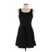 Charlotte Russe Casual Dress - Mini Scoop Neck Sleeveless: Black Solid Dresses - New - Women's Size Medium
