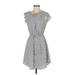 H&M Casual Dress - A-Line: Gray Tweed Dresses - Women's Size 4