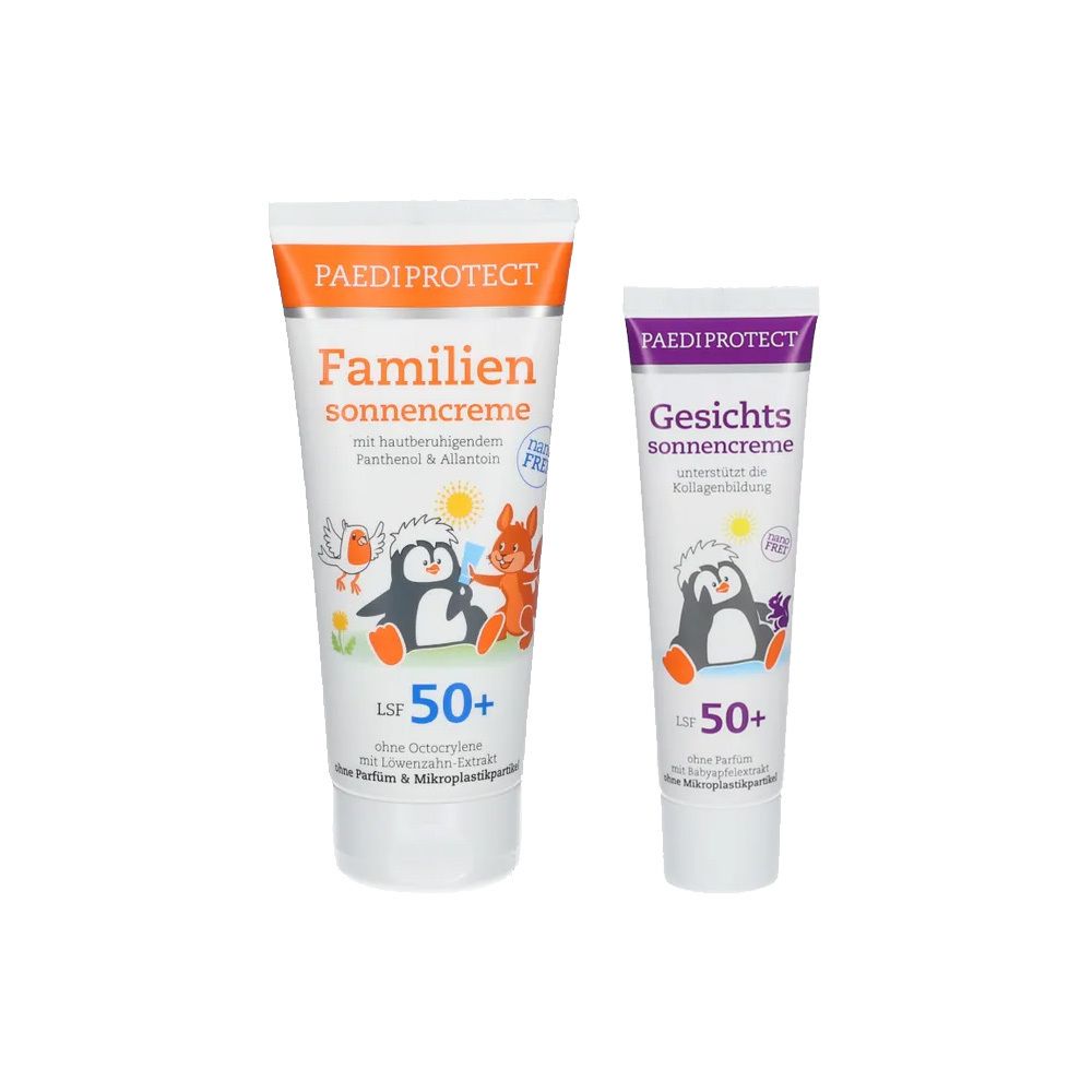 Paediprotect Familiensonnencreme + Gesichtssonnencreme 200+30 ml Creme