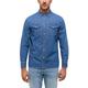 Jeanshemd MUSTANG "Style Duver" Gr. XL, N-Gr, blau (medium bleach) Herren Hemden Langarm
