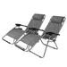 Outdoor Lounge Patio Adjustable Folding Recliner Chairs with Pillow