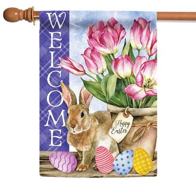 Easter Tulips Double Sided Flag