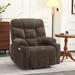 MCombo Wide Power Lift Recliner Chair with Extended Footrest for Big Elderly People, Fabric R7289