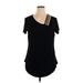 Avenue Short Sleeve T-Shirt: Black Tops - Women's Size 14 Plus
