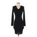 Boohoo Casual Dress - Bodycon: Black Solid Dresses - New - Women's Size 2