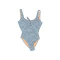 J.Crew One Piece Swimsuit: Blue Print Swimwear - Women's Size 10