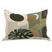 Ambesonne Monstera Quilt Pillow Cover Boho Abstract Mid Century Beige Evergreen & Sepia Polyester in Brown/Green/White | Wayfair