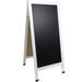 Excello Global Products Free-Standing Magnetic Chalkboard, 59" x 27" Steel in White | 59 H x 31.25 W x 31.25 D in | Wayfair EGP-HD-0240-WHT-OS