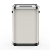 Bring Home Furniture 13 Gallons Stainless Steel Motion Sensor Trash Can Automatic Garbage Dustbin Stainless Steel in White | Wayfair OSCA06525-YX