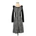 Kenneth Cole New York Casual Dress - A-Line: Black Leopard Print Dresses - New - Women's Size Small
