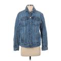 CALVIN KLEIN JEANS Denim Jacket: Blue Jackets & Outerwear - Women's Size Small