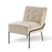 Side Chair - 17 Stories Sharidan Leather Tufted Armless Side Chair in Brown | Wayfair FCE67DA2A62541B5AC3F12CD83114549
