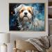 Winston Porter Shih Tzu Serenity On Canvas Print Canvas, Cotton in Blue | 12 H x 20 W x 1 D in | Wayfair 774B67ACCA684D42A0F12B5A3DEF0447