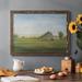 August Grove® Grove Farm I Framed On Canvas Painting Canvas, Solid Wood in Blue/Gray/Green | 14 H x 20 W x 1.5 D in | Wayfair