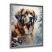 Winston Porter Saint Bernard Serenity IV On Canvas Print Metal in Brown | 32 H x 24 W x 1 D in | Wayfair 5F12583F396D46ECB1A17F949FCB16C7