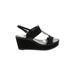 Donald J Pliner Wedges: Black Solid Shoes - Women's Size 7 1/2 - Open Toe