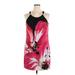 White House Black Market Cocktail Dress - Shift: Red Tropical Dresses - Women's Size X-Large