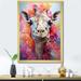 Bungalow Rose Multicolor Giraffe Pastel Giants On Canvas Print Canvas, Cotton in Pink | 20 H x 12 W x 1 D in | Wayfair