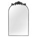Fleur De Lis Living Stonington Metal Arch Wall Mirror Metal in Black | 30 H x 19 W x 1 D in | Wayfair 52E74D6A28A745E18FC5C3F3928E06B7