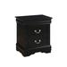 Charlton Home® Perrysburg Nightstand Wood in Black | 24 H x 21 W x 15 D in | Wayfair A74E08A750B64FDDB3FC25DEF7146759