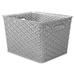 Whitmor Resin Form Half Basket Plastic in Gray | 8.661 H x 11.535 W x 14.055 D in | Wayfair 6597-5654-SLVR