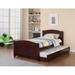The Holiday Aisle® Evtim Twin Size Bed w/ Trundle Bed Wood in Brown/Gray/White | Wayfair 3113C03DA47745DEACABC81236D2191F
