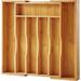 Loon Peak® Kissena 1.97" H x 15.55" W x 14" D Flatware & Kitchen Utensil Drawer Organizer Bamboo in Brown | 1.97 H x 15.55 W x 14 D in | Wayfair