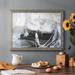 Wrought Studio™ Blizzard Conditions IV- Rustic Framed Gallery Wrapped Canvas Metal in Gray/White | 22 H x 32 W x 1.5 D in | Wayfair