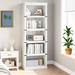 Millwood Pines Contino Bookcase Wood in White | 67.4 H x 24.6 W x 12.8 D in | Wayfair 6A6A454F4CA94199ACB337A1BA653763