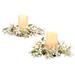 Winston Porter 2-Piece Novelty Candle Set in White | 6 H x 11 W x 11 D in | Wayfair 2984890550DE4CF88DCB407B75F31455