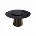 Brayden Studio® Hux Round Wood in Black | 29.53 H x 53.15 W x 53.15 D in | Wayfair 38F0271791E8441CBDB682F8D9821704