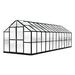 Riverstone Industries Mont Growers 8' W x 24' D Hobby Greenhouse Aluminum/Polycarbonate Panels in Gray/White | 90 H x 101 W x 24 D in | Wayfair