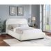 Meridian Furniture USA Vaughn Platform Bed Upholstered/Linen in Brown | Full/Double | Wayfair B1213Cream-F