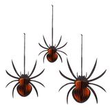 The Holiday Aisle® Foldable Paper Spider Hanging Décor Set in Black/Orange | 11 H x 11 W x 1.9 D in | Wayfair 6FDFFCCB1B974DDDAC7297BEF1BEAED5