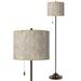 Al Fresco Giclee Glow Bronze Club Floor Lamp