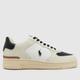 Polo Ralph Lauren masters court sneaker trainers in white & black