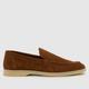 schuh philip suede loafer shoes in tan