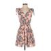 Heartloom Casual Dress: Pink Floral Dresses - Women's Size X-Small