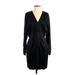 Rag & Bone Casual Dress - Party V Neck Long sleeves: Black Solid Dresses - New - Women's Size 4