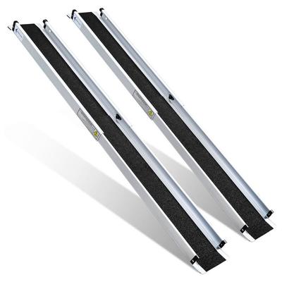 Swanew - Rollstuhlrampe aus Aluminium mobil Rampe Rollstuhl klappbar Auffahrrampe bis 272 kg Image