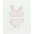 Brooks Brothers Girls Two Piece Ruffle Strap Bathing Suit | Light Pink | Size 12