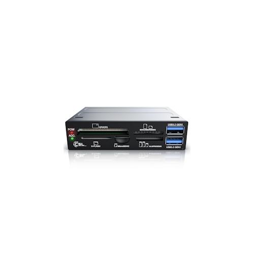 CSL 3,5 Multi-Frontpanel Cardreader mit USB 3.0 für SD/SDXC/microSD/microSDHC/M2/CF/MMC/MS/XD