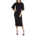 Lounia Fluted Sleeve Body-con Sweater Dress