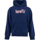 Kapuzensweatshirt LEVI'S KIDS Gr. 5 (110), blau Mädchen Sweatshirts