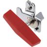 Apriscatole, compatto, Lunghezza: 7,8 cm, Acciaio cromato/Plastica, Sieger Boy, Argento/Rosso,