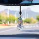 1pc Car Perfume Bottle Pendant Essential Oil Aromatherapy Bottle Car Rearview Mirror Pendant Car Decorations(Liquid Not Included