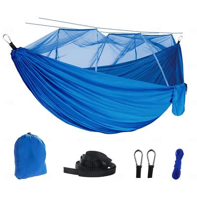 Outdoor Hammock With Mosquito Net, Nylon Double Person Camping Hammock, Portable Hammock With Mosquito Net - Perfect for Outdoor Camping